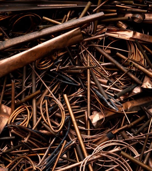 A,Scrap,Of,An,Old,Wired,And,Sheet,Copper,Material